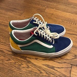 Vans Men's Multicolor Sneakers - Blue, Green, Yellow